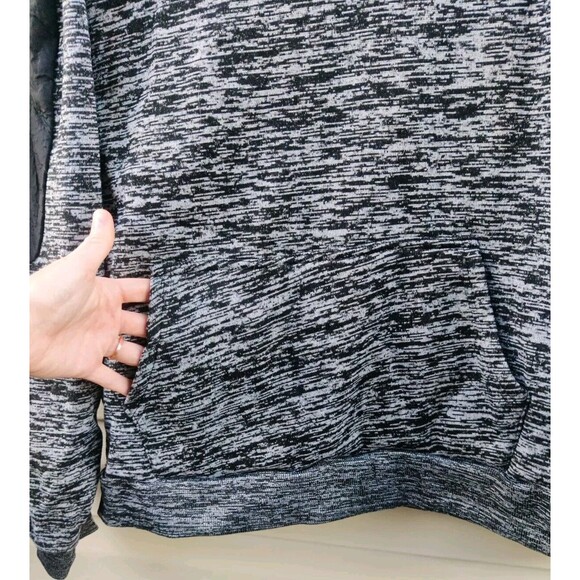 Cougar Sport Hoodie Mens Size Large Gray Black Pullover Hooded Sweatshirt Pocket - Picture 4 of 9
